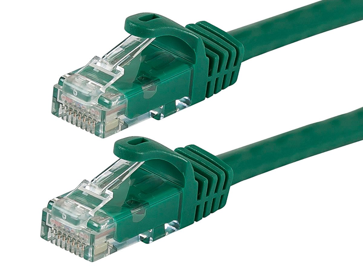 Photos - Ethernet Cable Monoprice Cat5e 7ft Green Patch Cable, UTP, 24AWG, 350MHz, Pure 