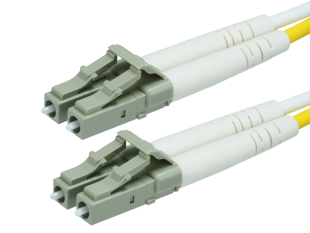 Monoprice OM3 Fiber Optic Cable - LC/LC, UL, 50/125 Type, Multi-Mode, 10GB, Aqua, 50m, Corning