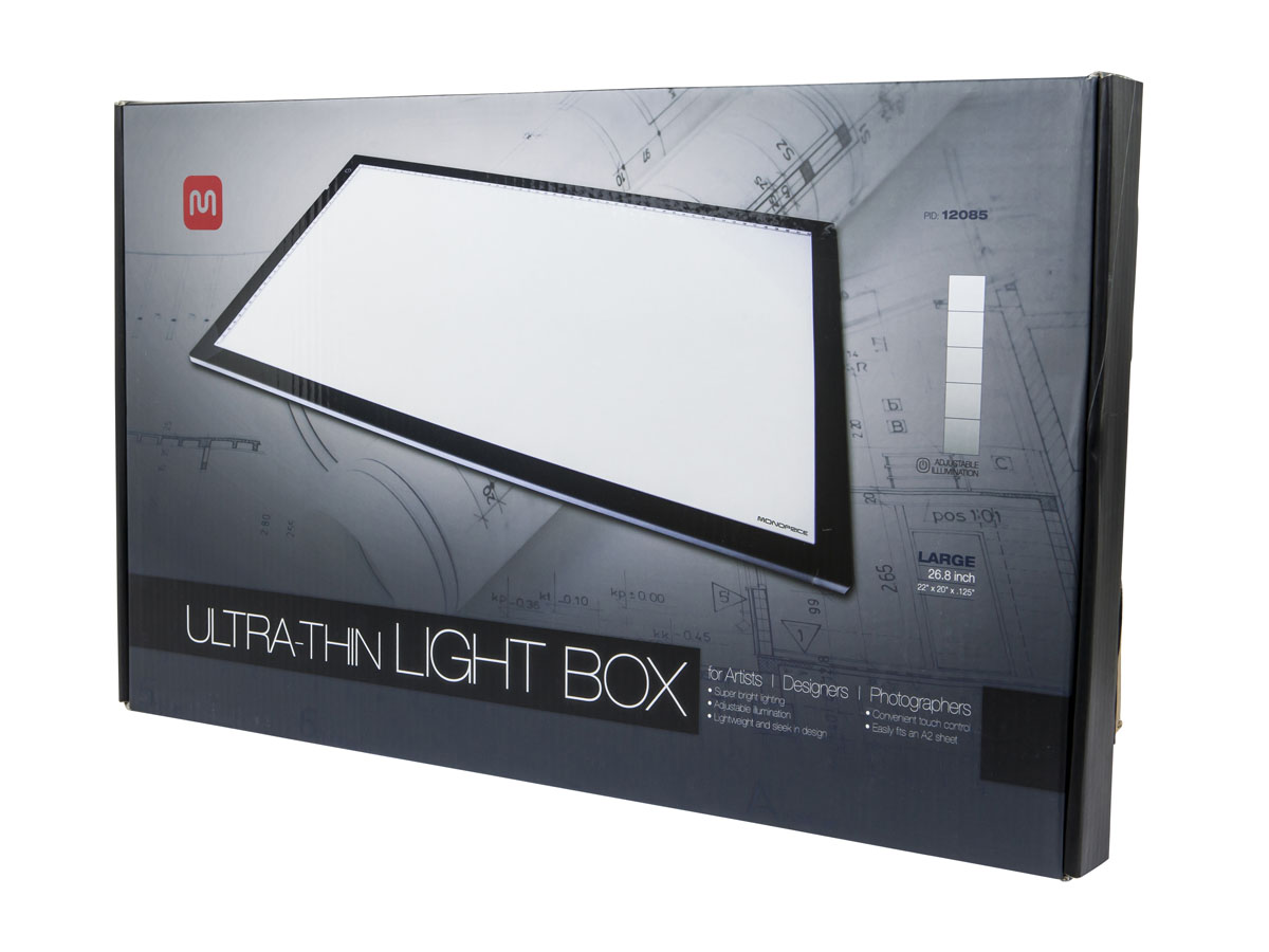 Ondartet tumor Typisk få Monoprice Ultra-thin Light Box for Artists, Designers and Photographers -  Large 24.5-inch (22.4 x 14.6 x 0.3 inch) - Monoprice.com