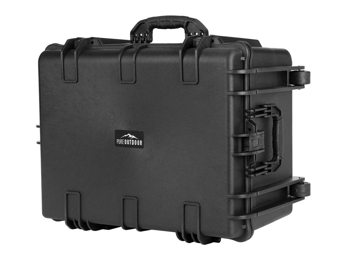 Pure Outdoor by Monoprice Weatherproof Hard Case with Wheels and  Customizable Foam, 26 x 20 x 14 in 