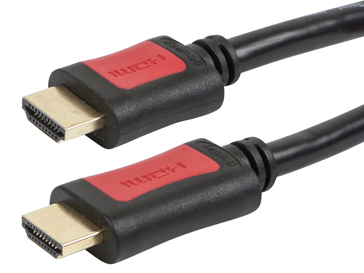 Monoprice 4K High Speed HDMI Cable 25ft - CL2 In Wall Rated 10.2Gbps Active Black (Select, 2) - main image