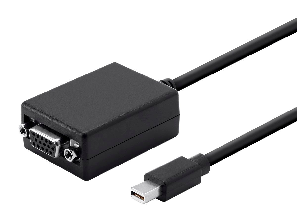 Monoprice Mini DisplayPort 1.1 to VGA Adapter, Black - main image