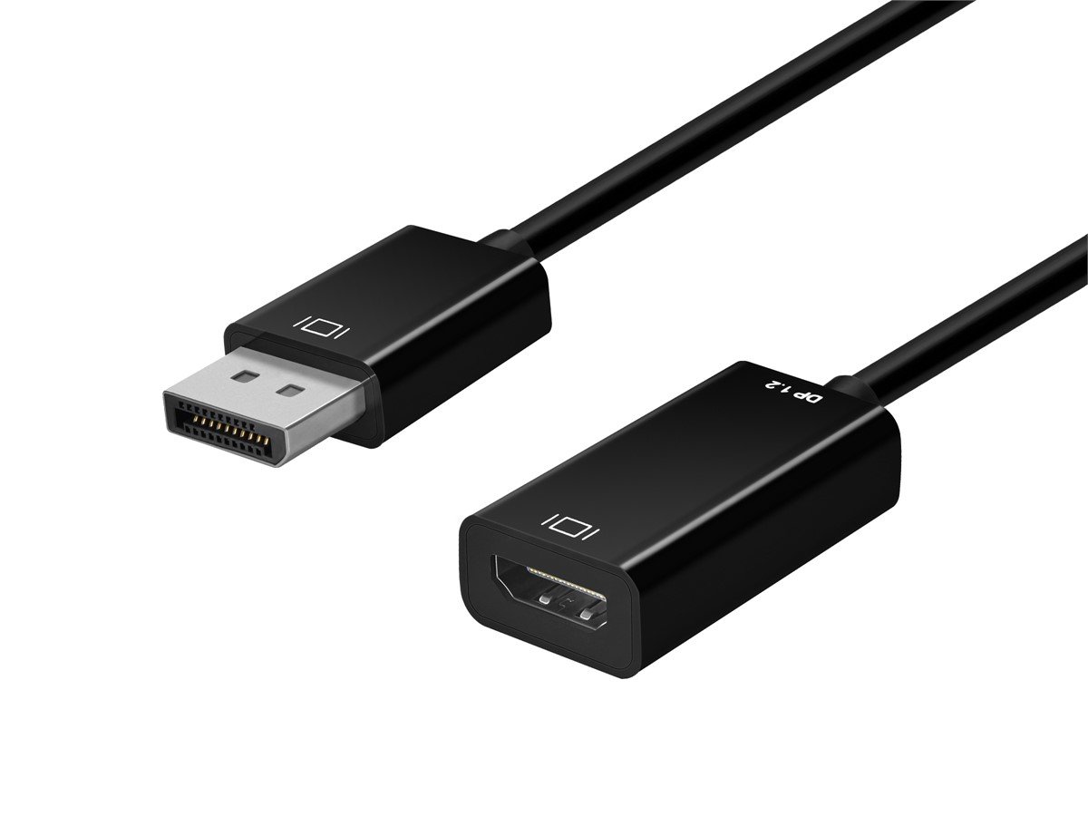 Monoprice DisplayPort 1.2a to 4K HDMI Active Adapter, Black - main image
