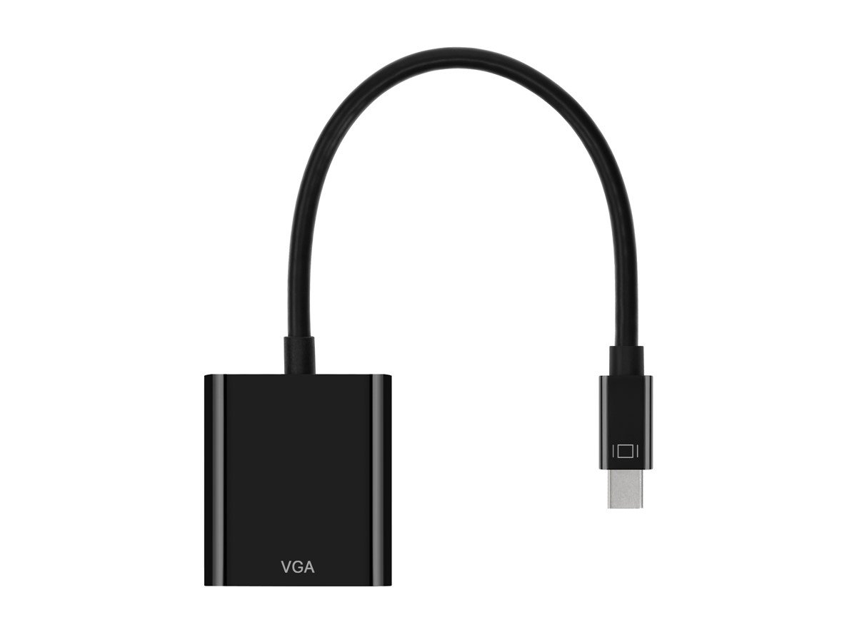Monoprice Mini DisplayPort 1.2a / Thunderbolt to VGA Active Adapter Black
