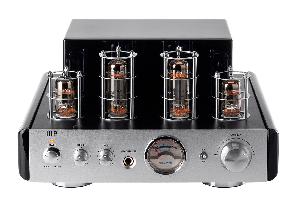 Monoprice 25 Watt Stereo Hybrid Tube Amplifier with Bluetooth ...