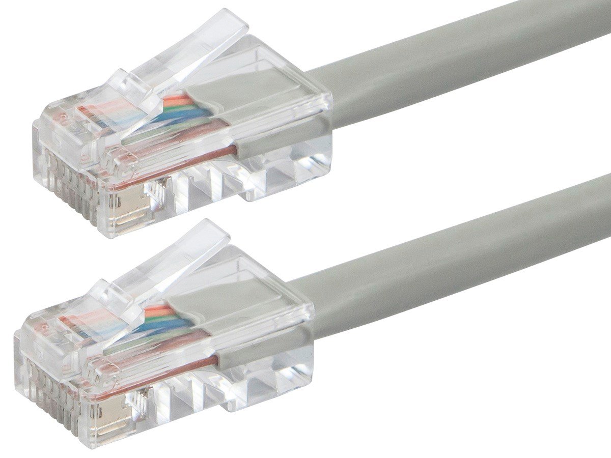 Photos - Ethernet Cable Monoprice Cat6 1ft Gray Patch Cable, UTP, 24AWG, 550MHz, Pure Ba 