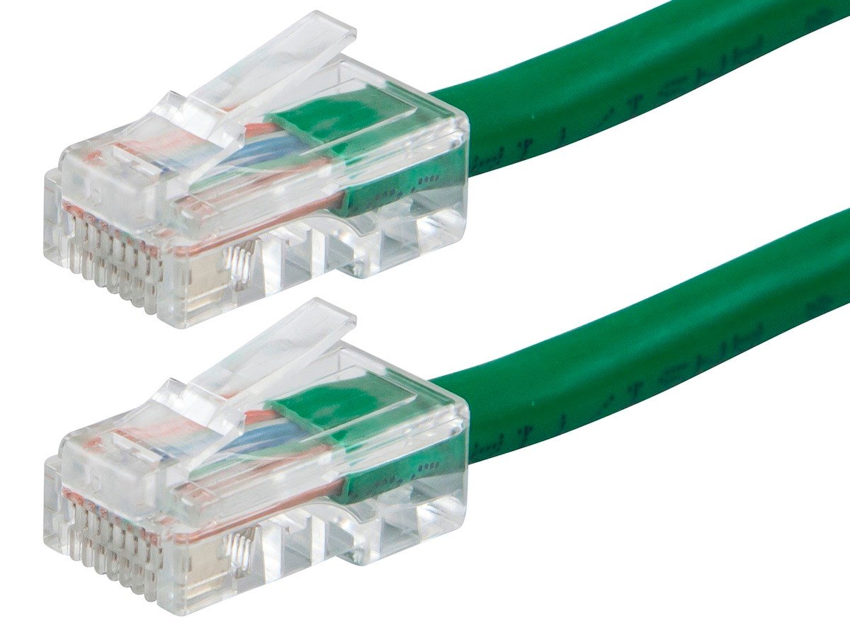 Photos - Ethernet Cable Monoprice Cat6 1ft Green Patch Cable, UTP, 24AWG, 550MHz, Pure B 