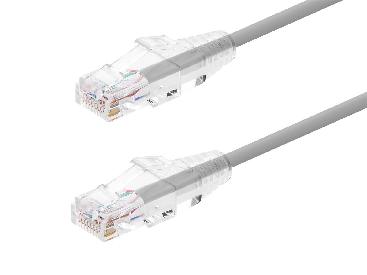 Photos - Ethernet Cable Monoprice Cat6 6in Gray Component Level Patch Cable, UTP, 28AWG, 