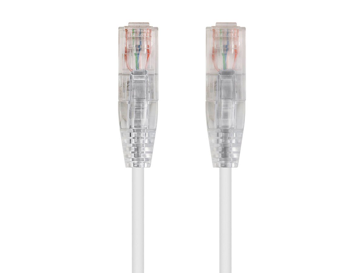 Photos - Ethernet Cable Monoprice Cat6 6in White Component Level Patch Cable, UTP, 28AWG 