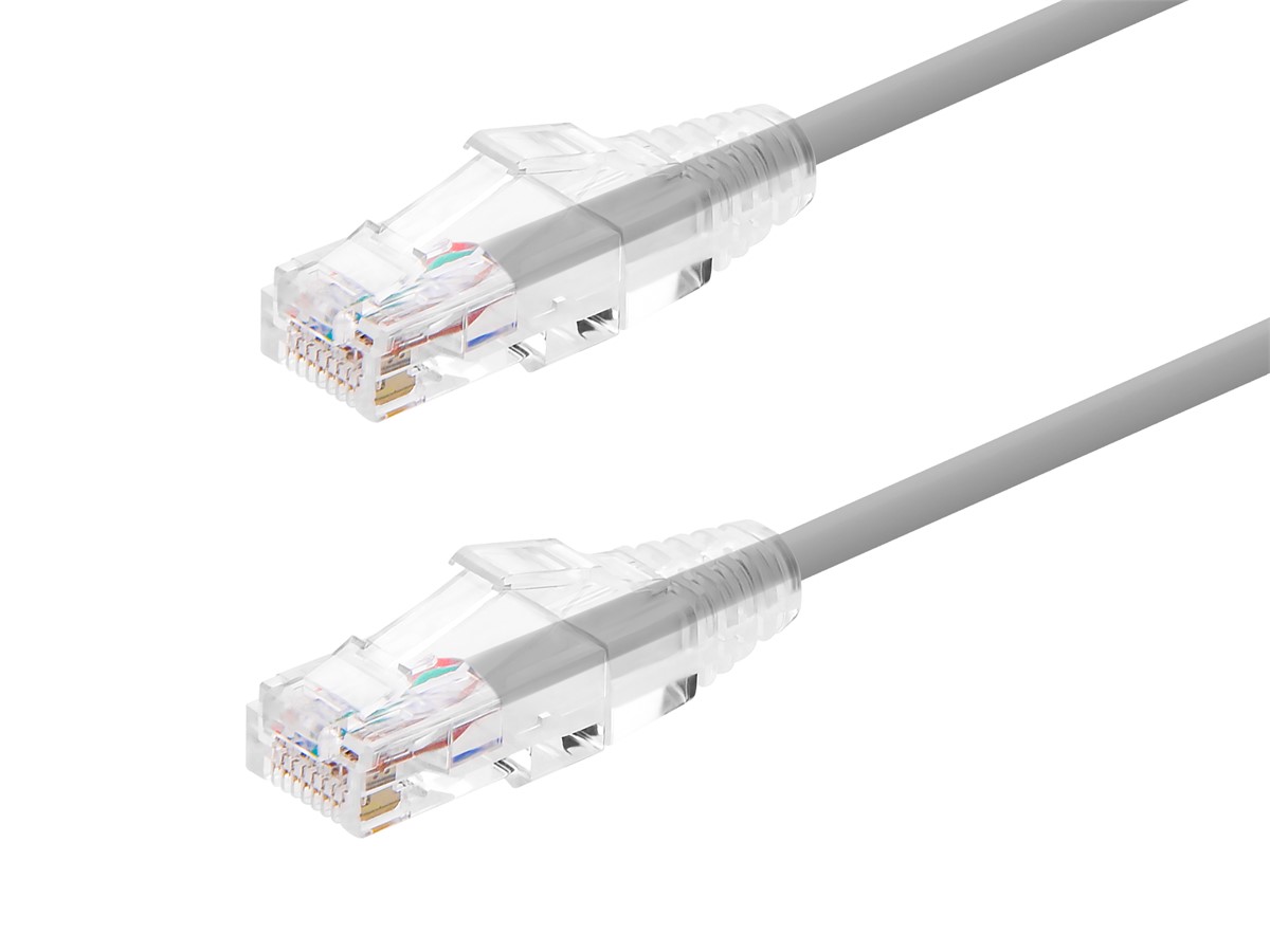 Photos - Ethernet Cable Monoprice Cat6 7ft Gray Component Level Patch Cable, UTP, 28AWG, 