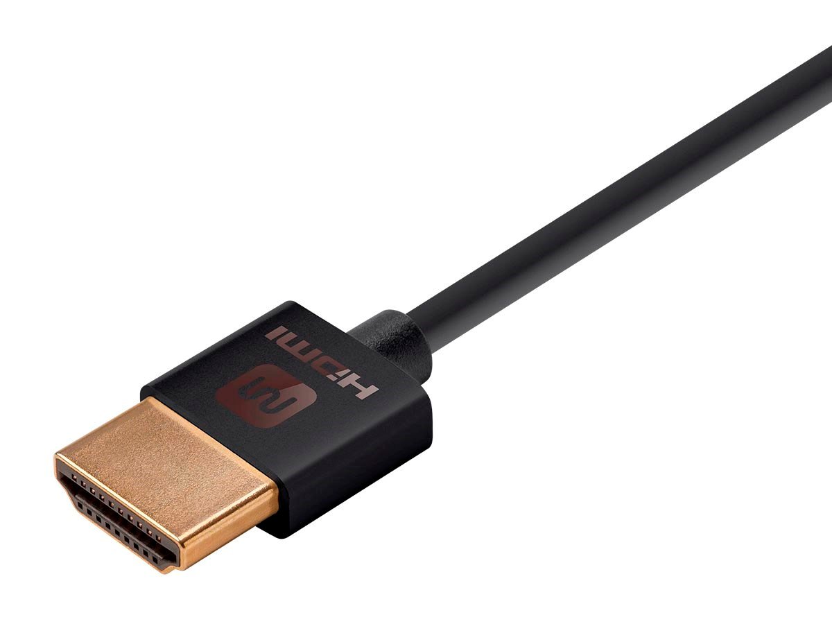 Monoprice 4K High Speed Slim HDMI Cable - 4K60Hz, 18Gbps, HDR, 6ft ...