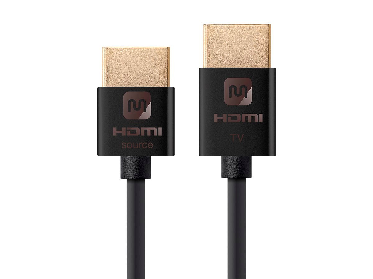 Monoprice 4K Slim High Speed HDMI Cable 6ft - 18Gbps Active Black - main image