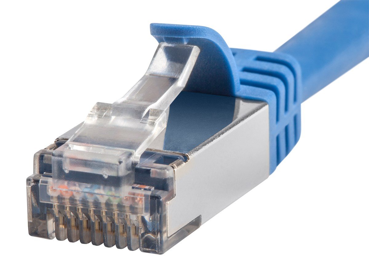 1000ft Cat7 (SFTP) Solid Shielded Bulk Ethernet Cable, Blue - FS