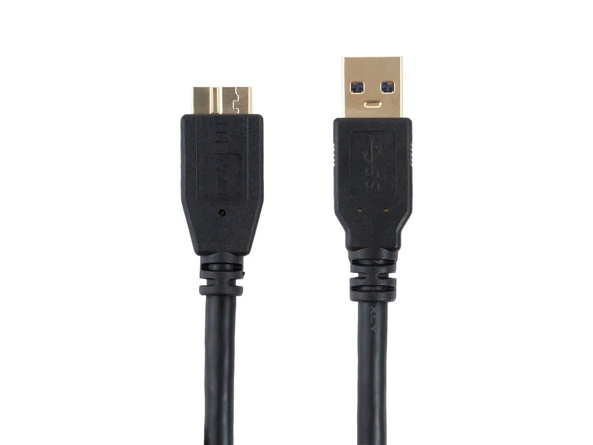 Monoprice Select Series USB 3.0 Type-A to Micro Type-B Cable, Black, 3ft - main image