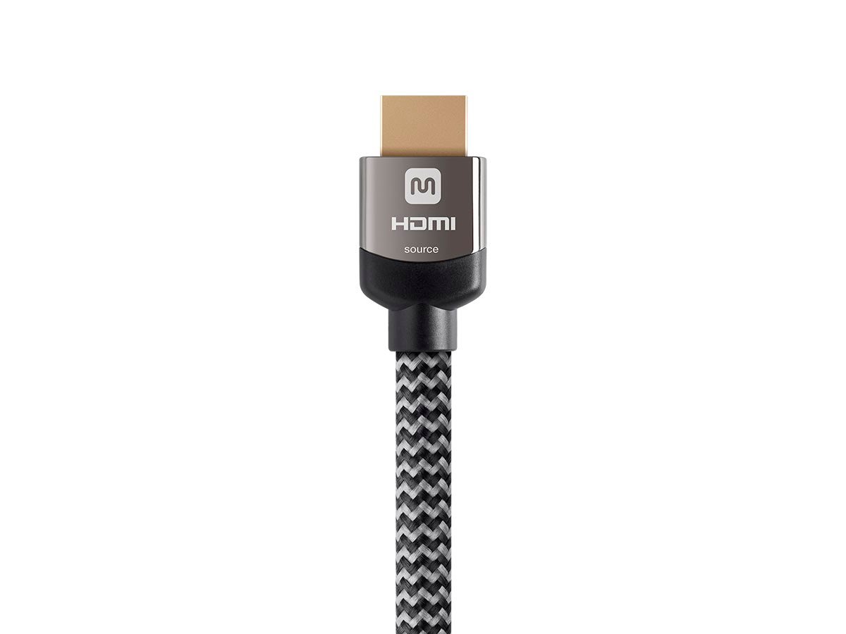 Monoprice 4K Braided High Speed HDMI Cable 50ft - CL3 In Wall 