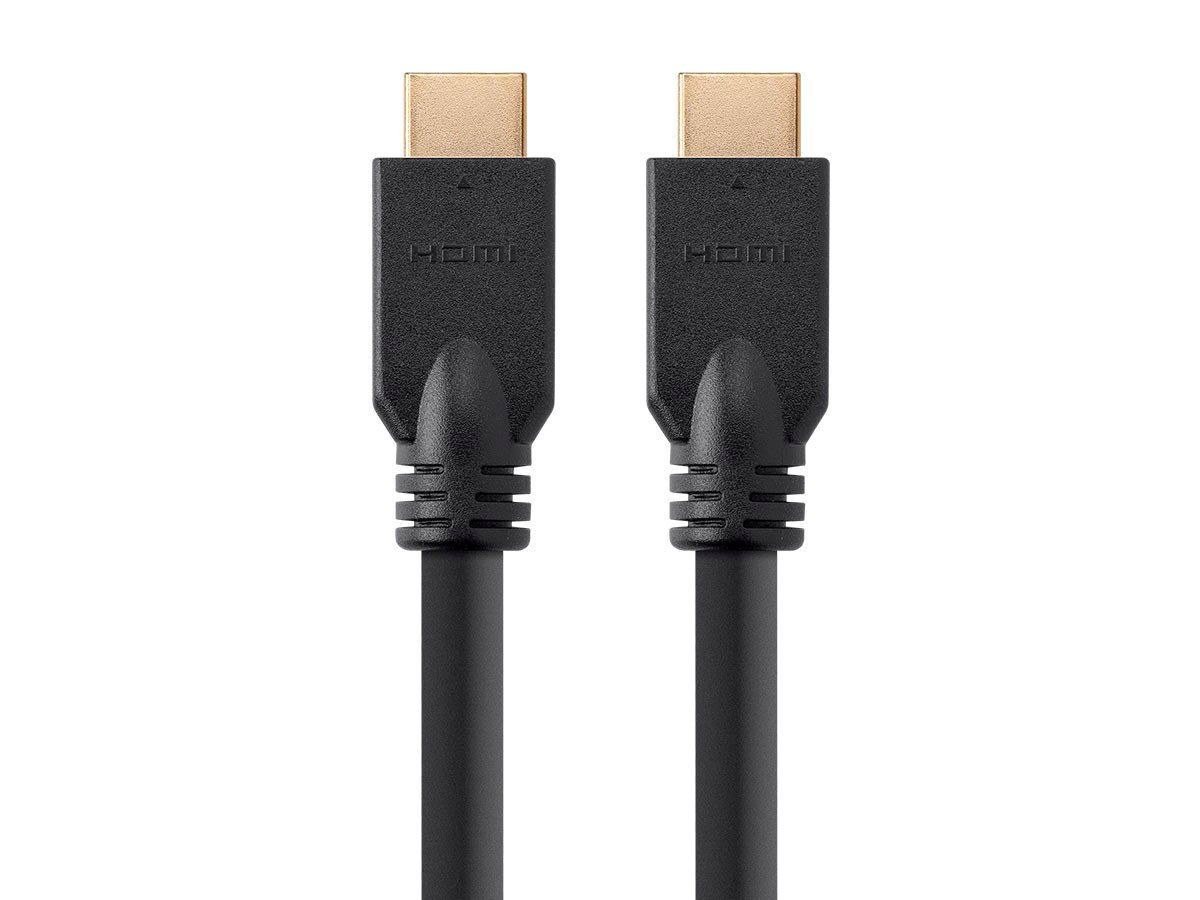 Monoprice 4K No Logo High Speed HDMI Cable 20ft - CL2 In Wall Rated 18 Gbps Black