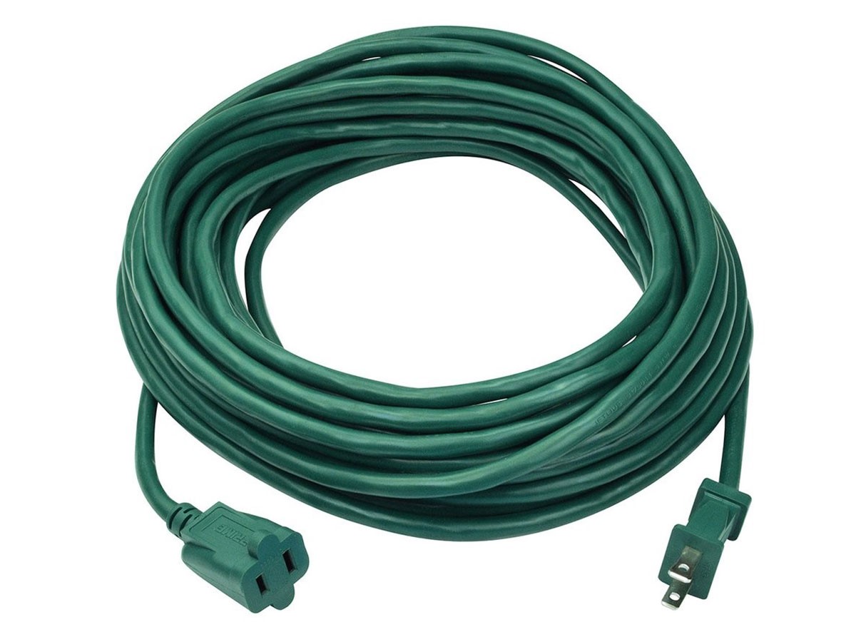 Monoprice Outdoor Extension Cord - Polarized NEMA 1-15P to Polarized ...