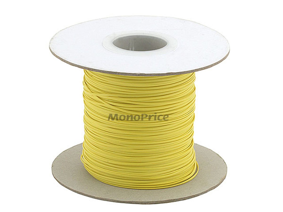 Monoprice Wire Cable Tie 290m/Reel, Yellow - main image