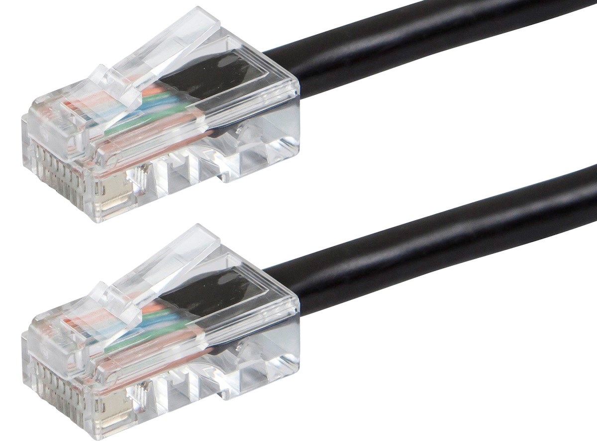 Monoprice Cat5e Patch Cable - UTP, 24AWG, 350MHz, Pure Bare Copper, RJ45, 15ft,- Zeroboot Series