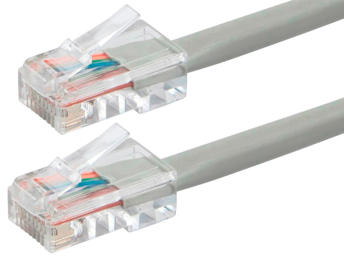 Photos - Ethernet Cable Monoprice Cat6 3ft Gray Patch Cable, UTP, 24AWG, 550MHz, Pure Ba 