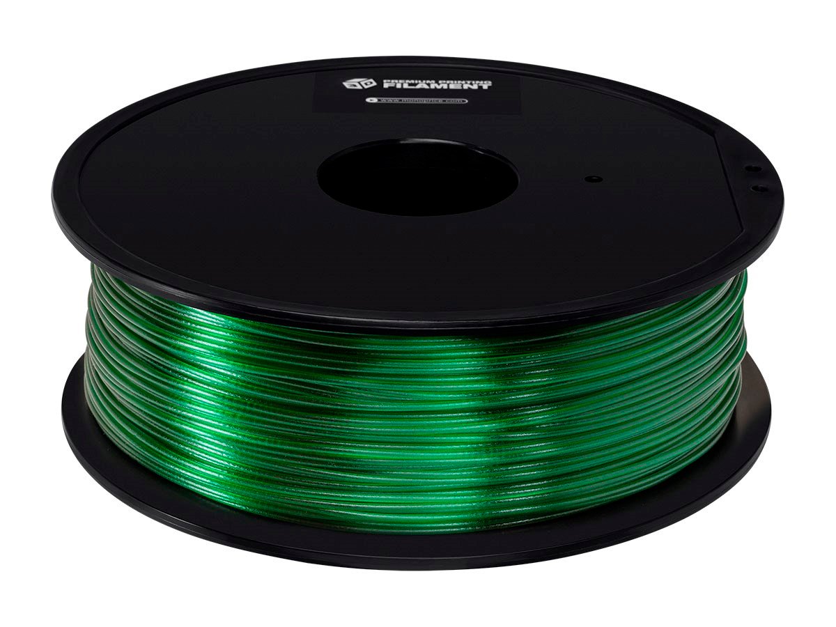 Monoprice Premium 3D Printer Filament PETG 1.75mm, 1kg/Spool, Green - main image