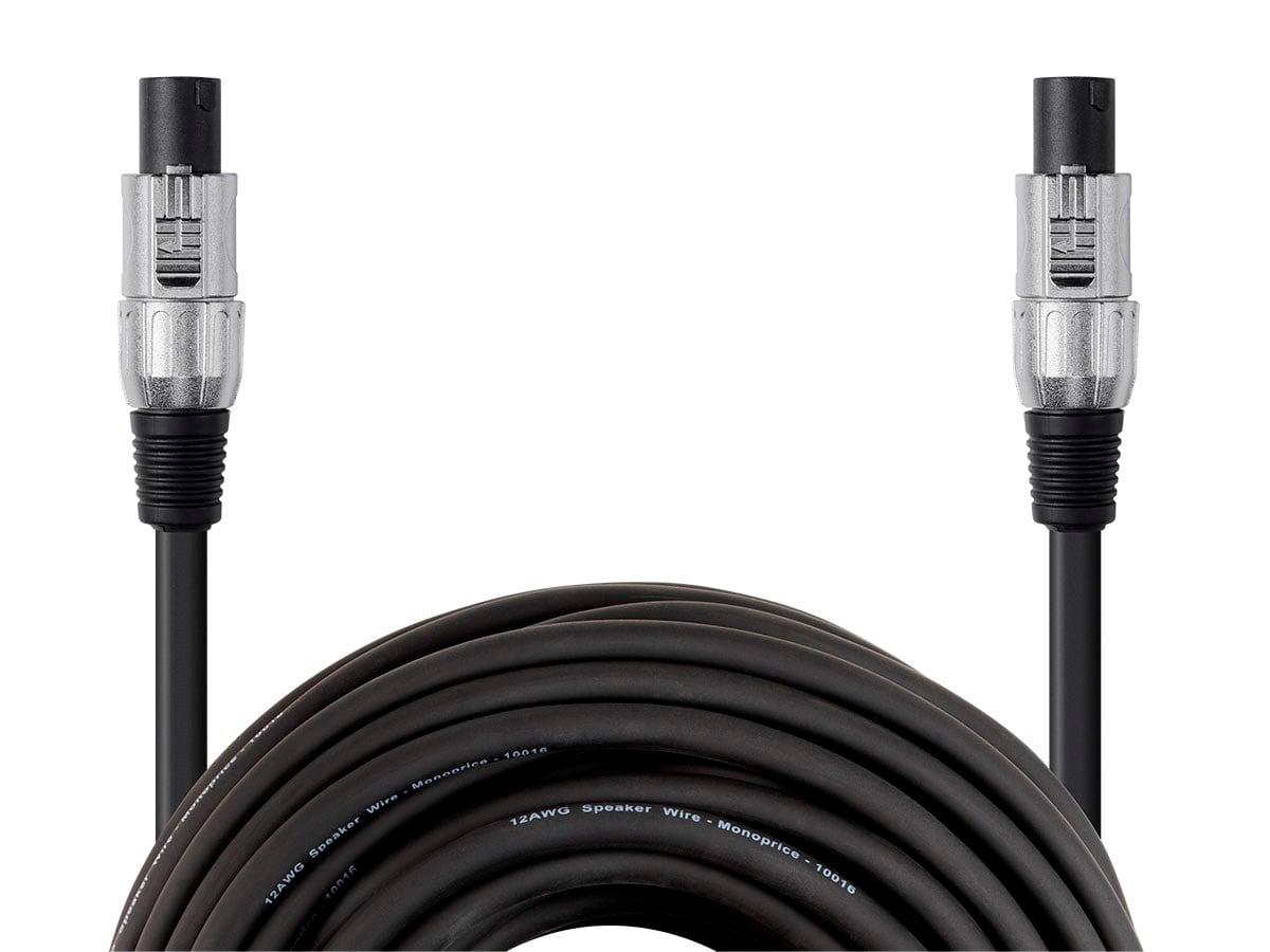 Monoprice Choice Series NL4FC Speaker Cable with Four 12 AWG