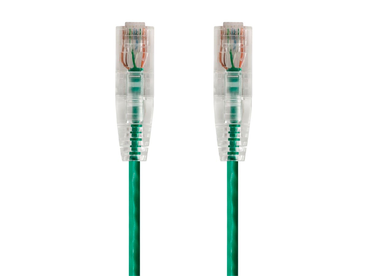Photos - Ethernet Cable Monoprice Cat6 1ft Green Component Level Patch Cable, UTP, 28AWG 