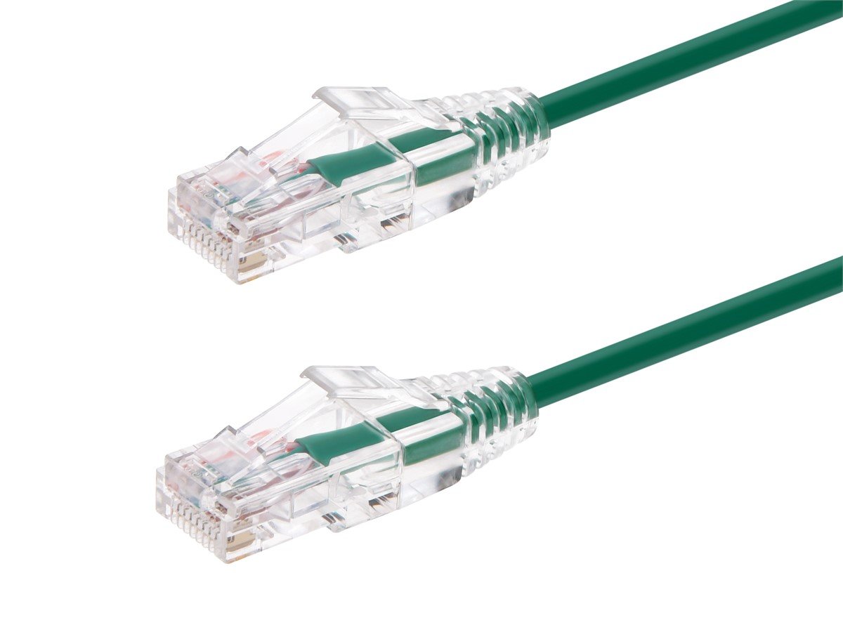 Photos - Ethernet Cable Monoprice Cat6 3ft Green Component Level Patch Cable, UTP, 28AWG 