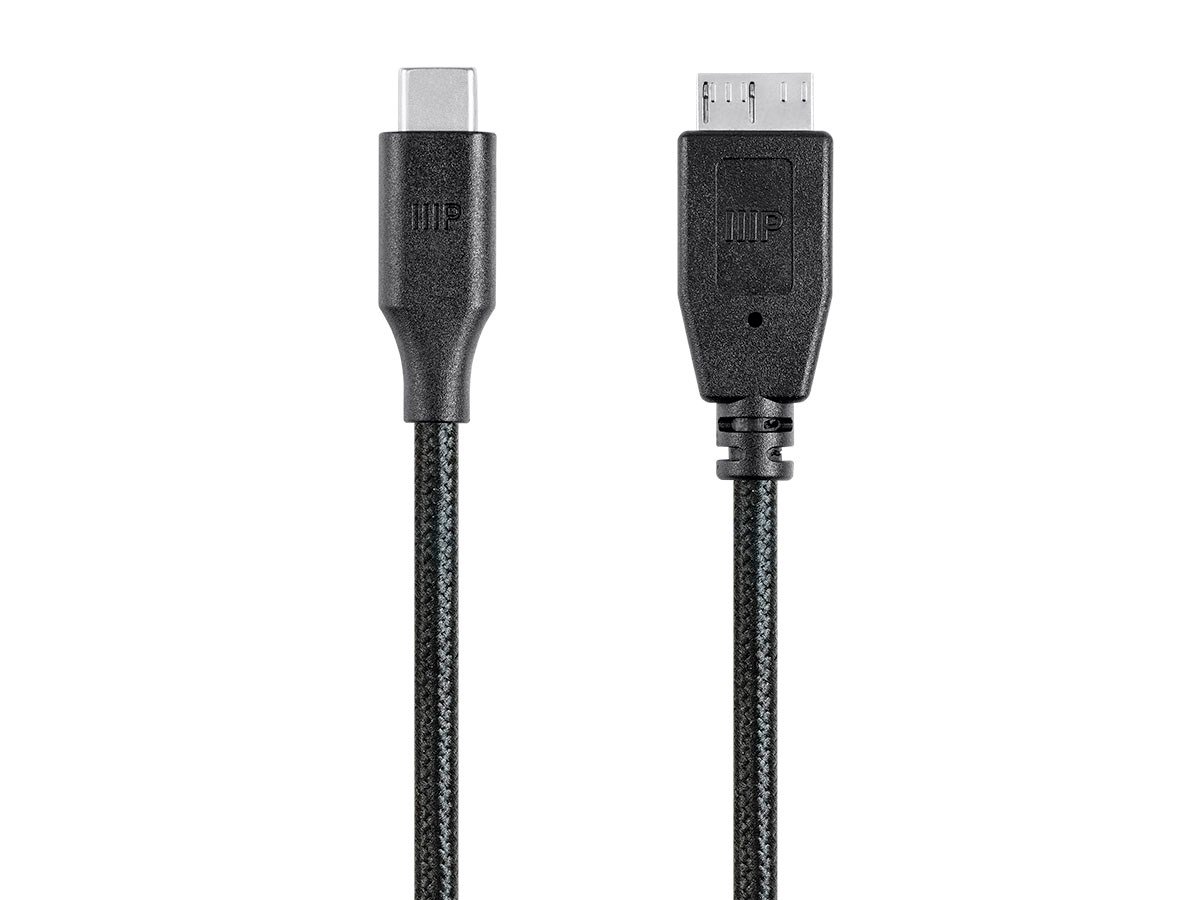 Monoprice Palette Series 3.0 USB-C to USB-C Cable 115107 3ft Blue 