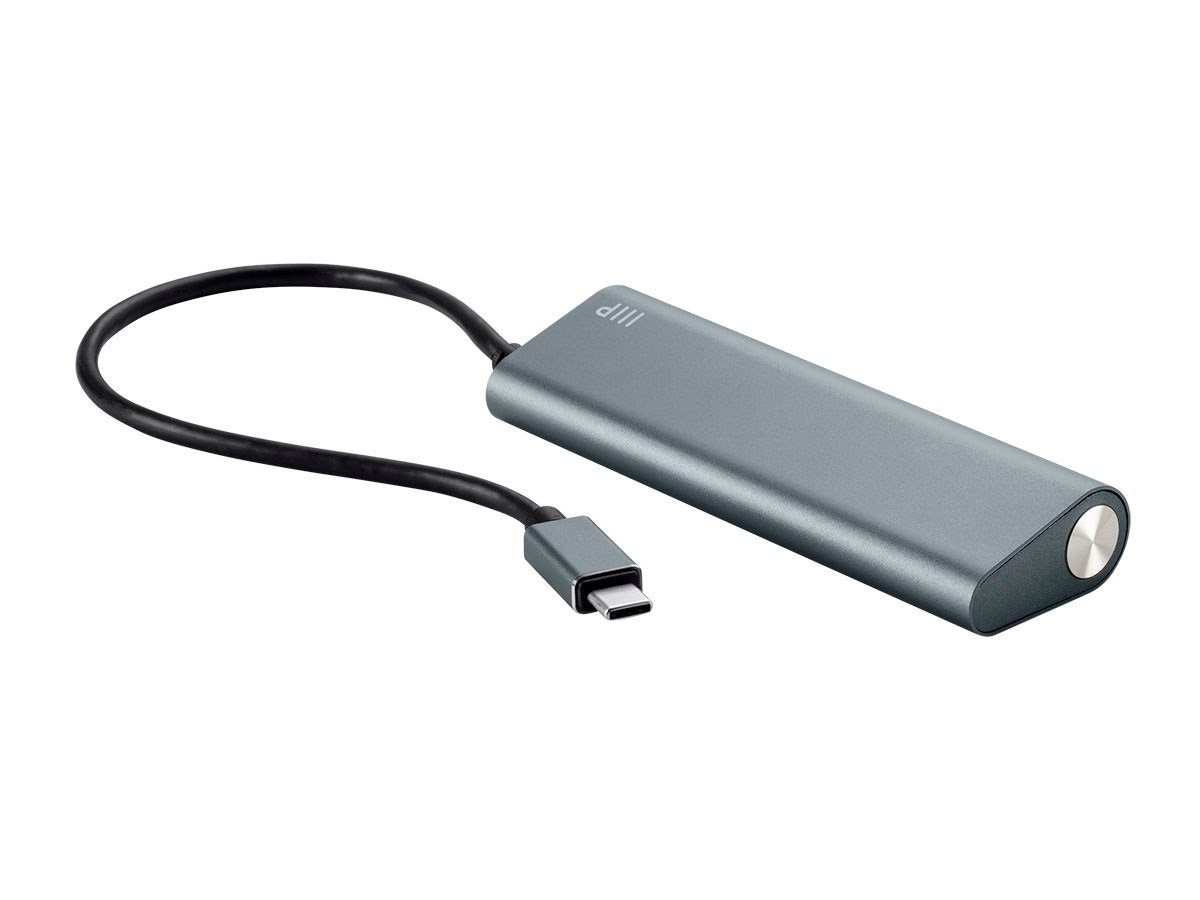Monoprice SuperSpeed 4-Port USB-C Hub, Gray - main image
