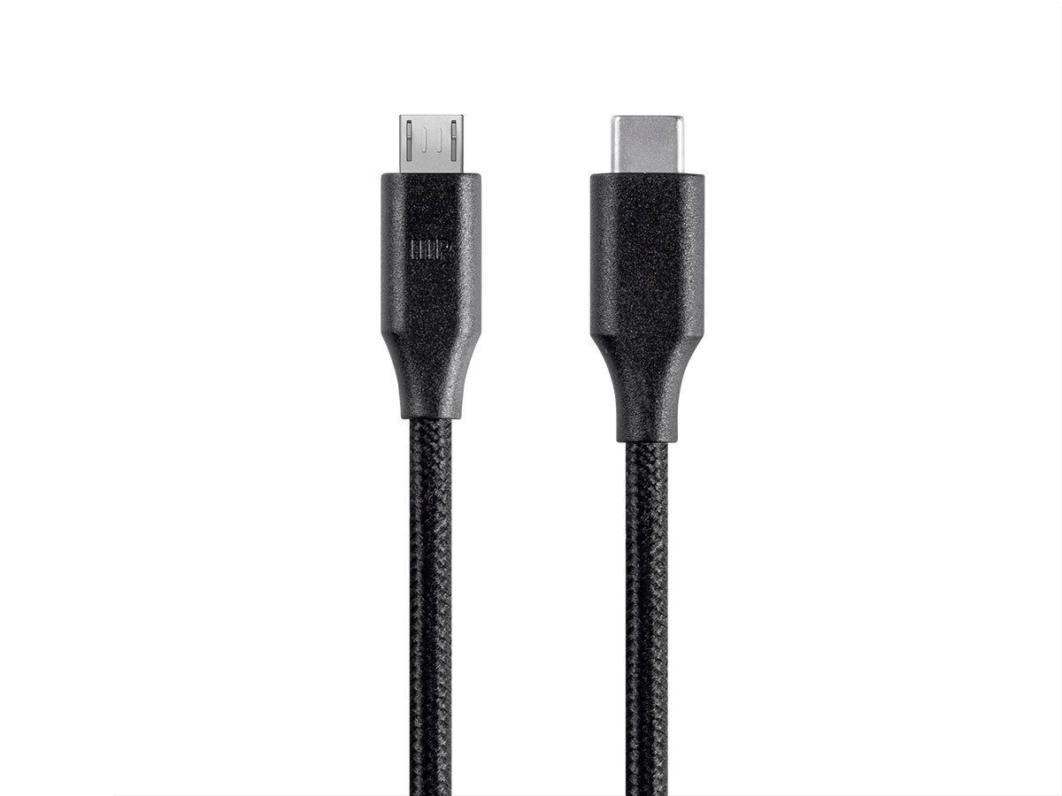 Cable Matters USB C to Micro USB Cable with Braided Jacket 13.1 Feet in Black Micro USB to USB-C Cable