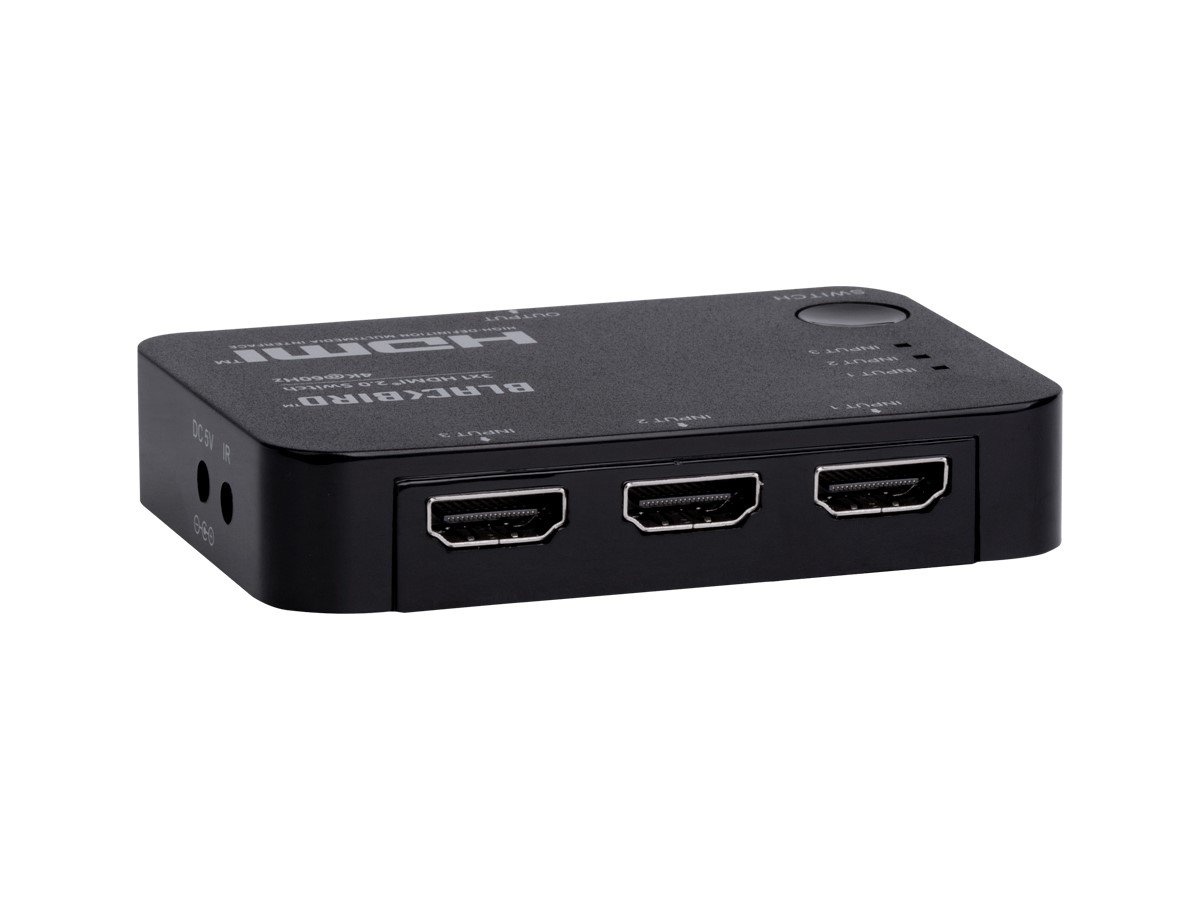 Monoprice Blackbird 4K 3x1 HDMI 2.0 Switch, HDR, HDCP 2.2, CEC, 4K@60Hz 