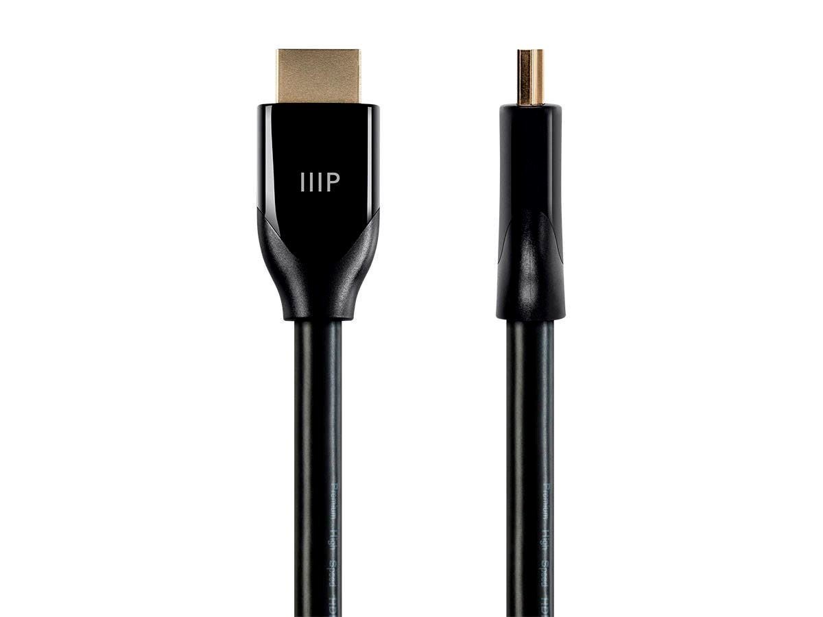 Monoprice 4K Certified Premium High Speed HDMI Cable 3ft - 18Gbps Black - main image