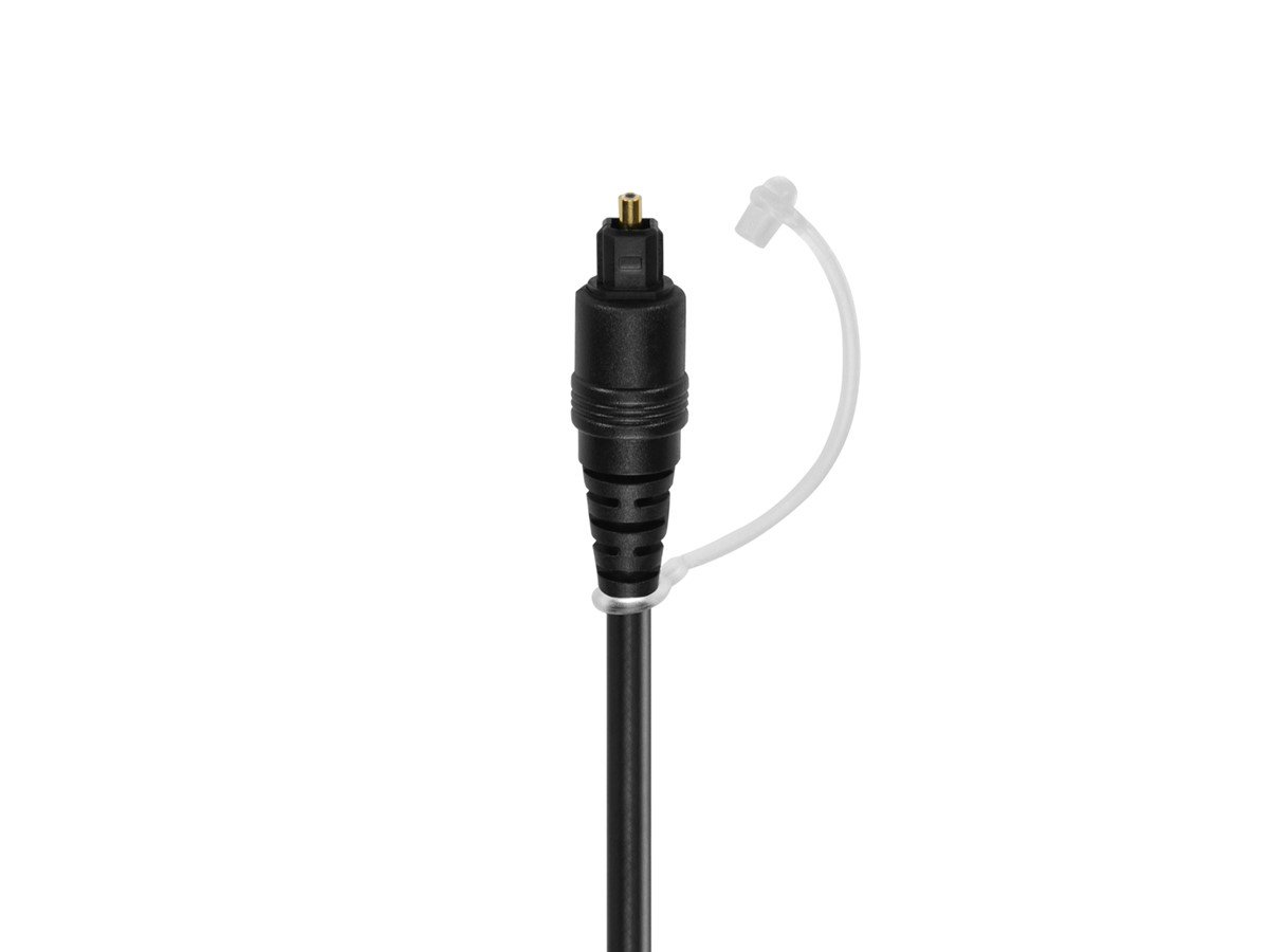 Black Audio Cable TOSlink Plug to MINI-TOSLink OPTICAL 3.5mm Jack 2m