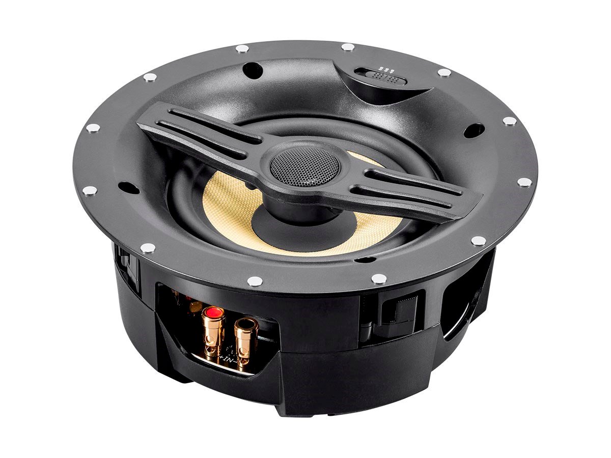 Monoprice Black Back Ceiling Speakers 6.5in Fiber 2-Way with Covered Crossover (pair) - main image