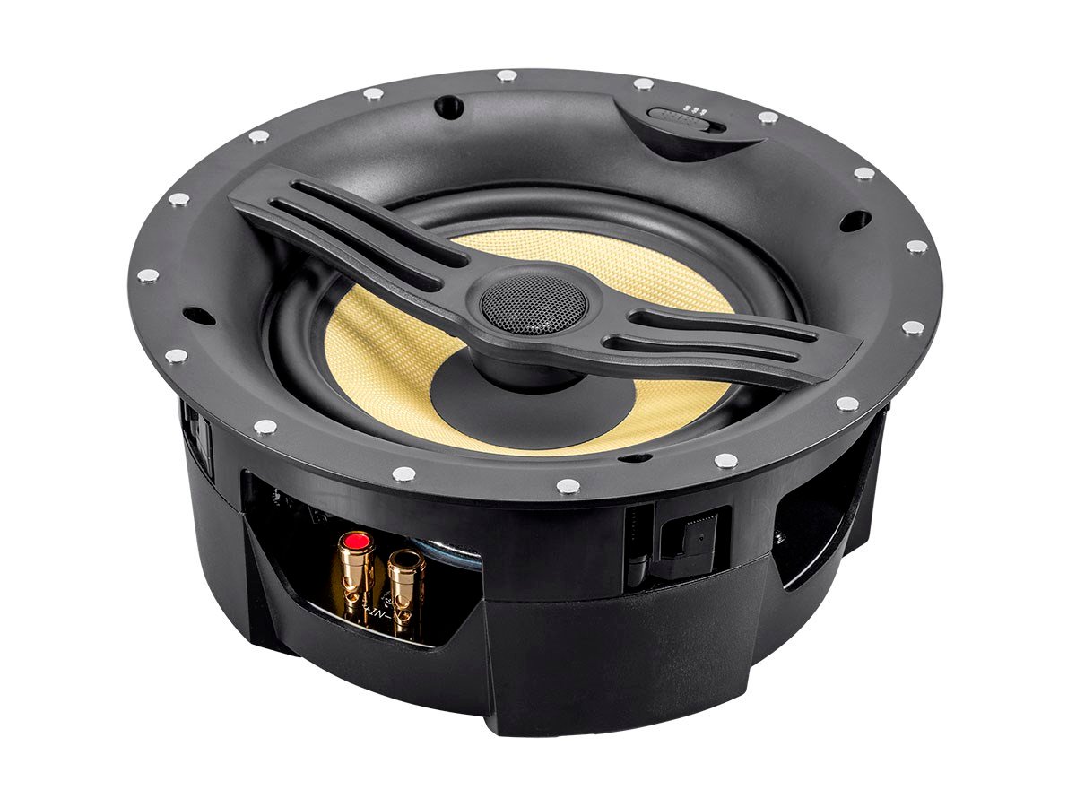Monoprice Black Back Ceiling Speakers 8in 2-Way Fiber with Covered Crossover (pair) - main image