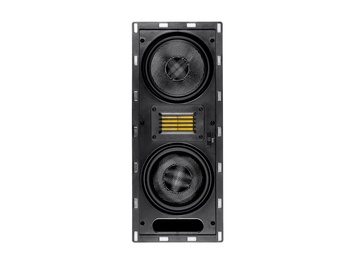 Monoprice Amber In-Wall Speaker 6.5in 3-way Carbon Fiber Column with Ribbon  Tweeter (each)