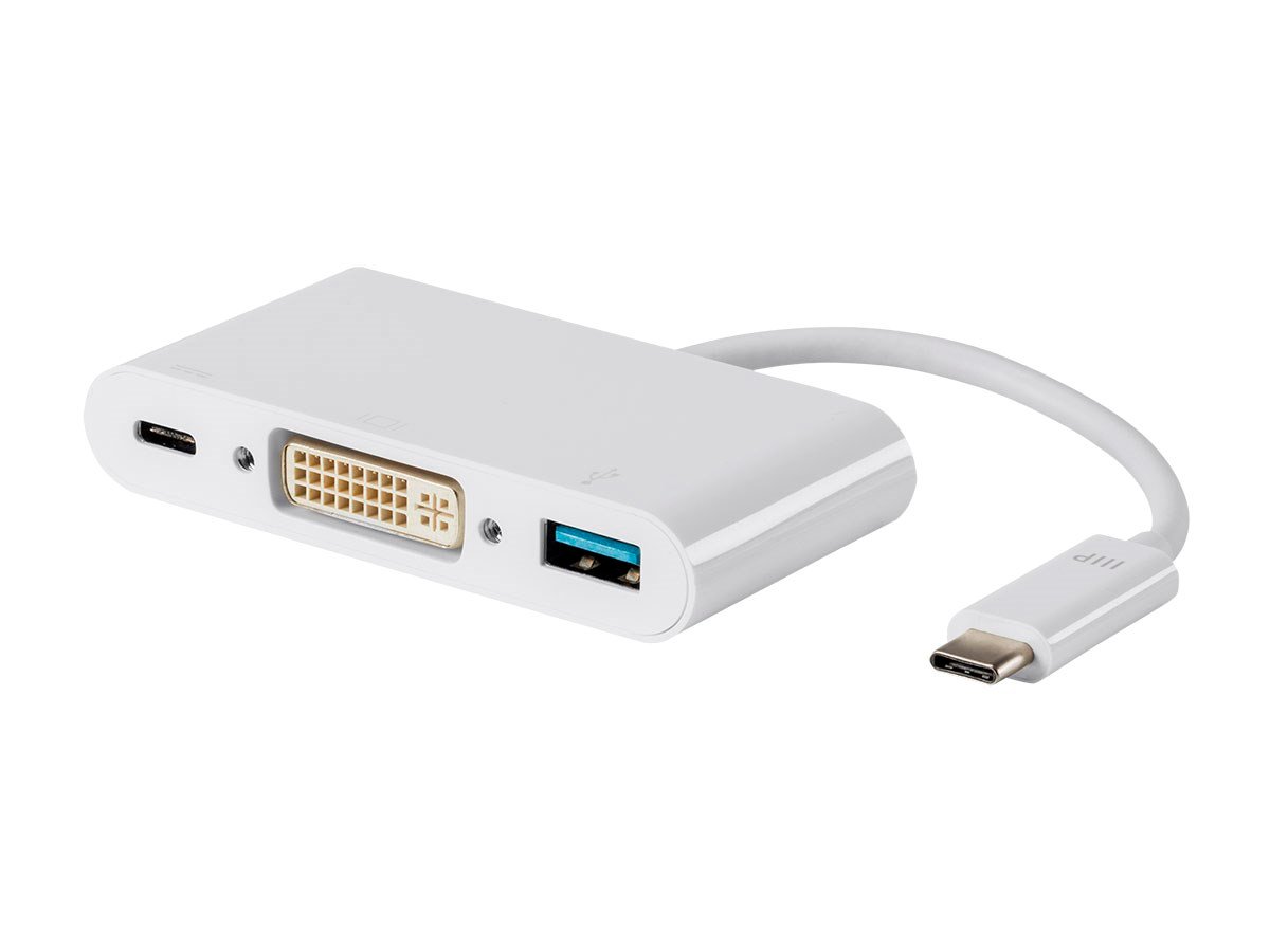 Monoprice Select Series USB-C to DVI  USB-C  USB-A Multiport Adapter - main image