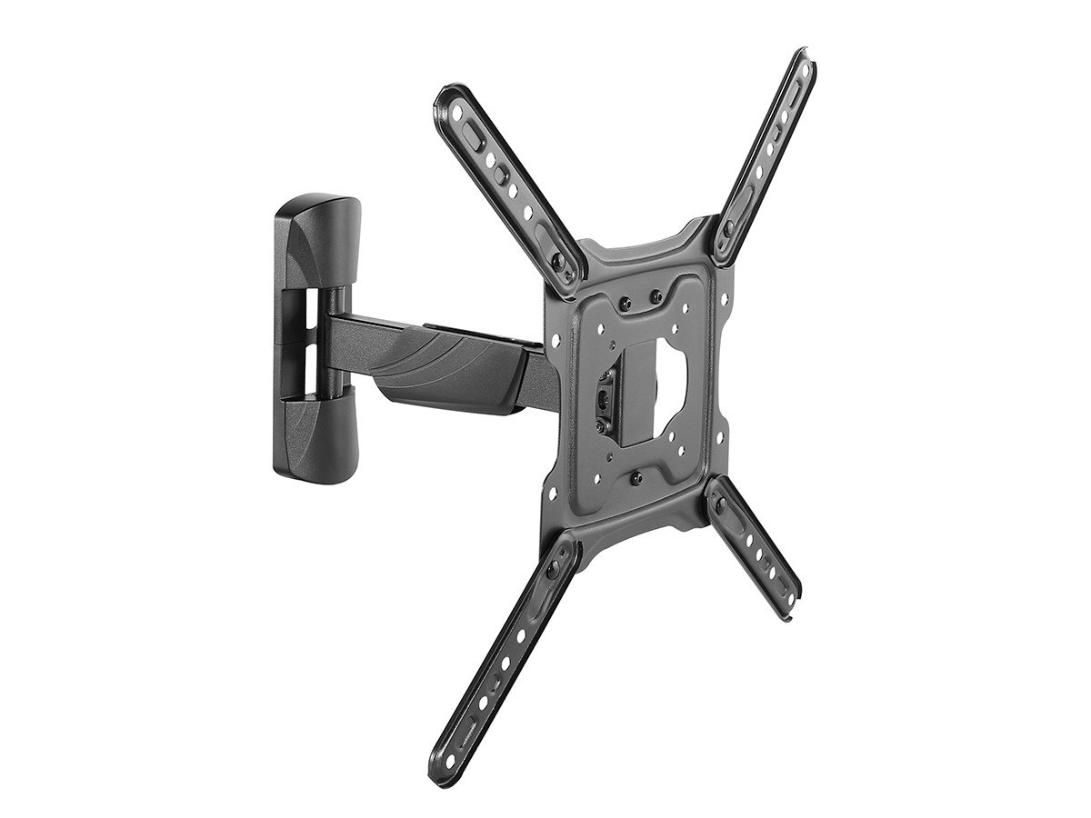 Monoprice Essential Full Motion TV Wall Mount Bracket Low Profile For 23&#34; To 55&#34; TVs up to 77lbs, Max VESA 400x400 - main image