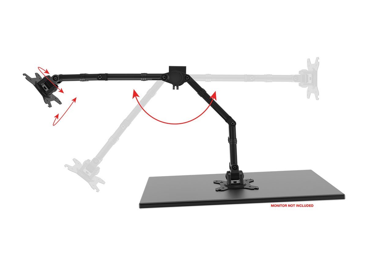 Monoprice Essential Dual Monitor Articulating Arm Desk Mount