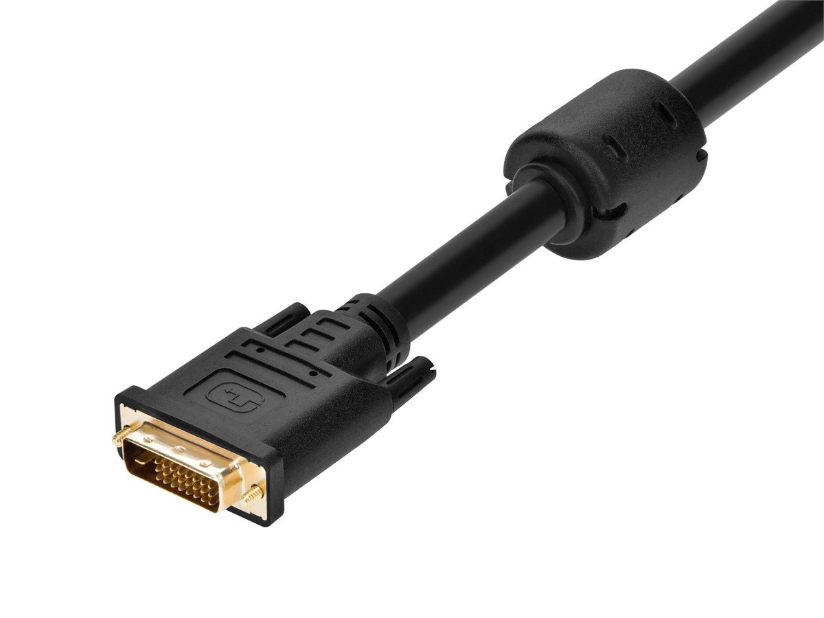 Monoprice 25ft 24AWG CL2 Dual Link DVI-D Cable - Black Monoprice 25ft 24AWG CL2 Dual Link DVI-D Cable - Black