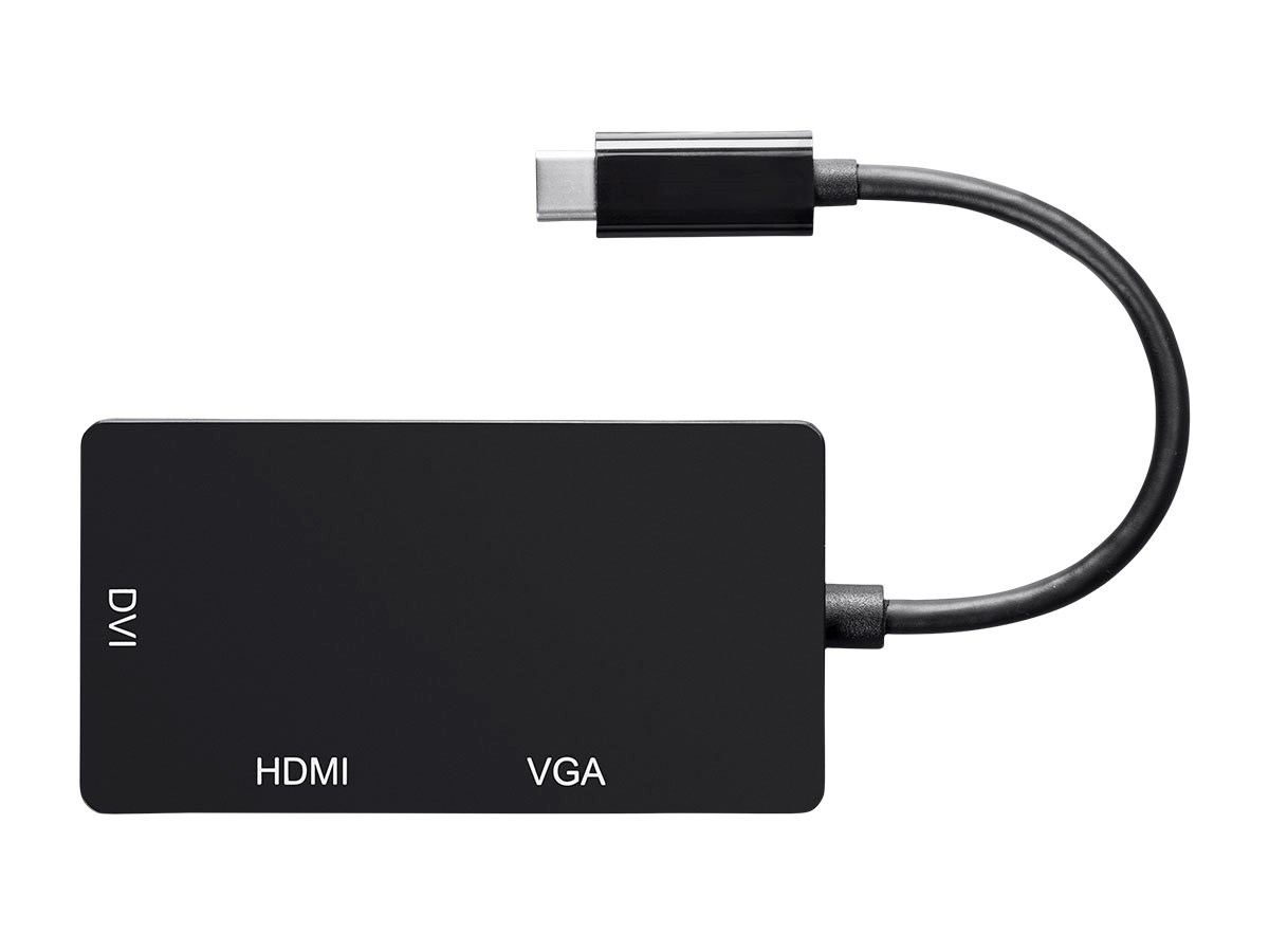 Monoprice USB USB-C to 4K HDMI Single Link DVI and VGA Passive