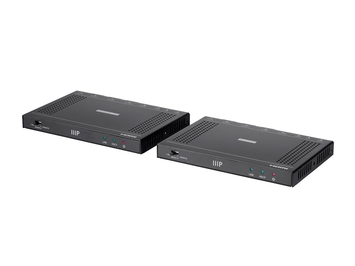 Monoprice Blackbird PRO 4K HDBaseT Extender Kit, 100m, HDR, HDMI 2.0, HDCP 2.2, Ethernet, 2-Way PoH, and Bidirectional IR - main image