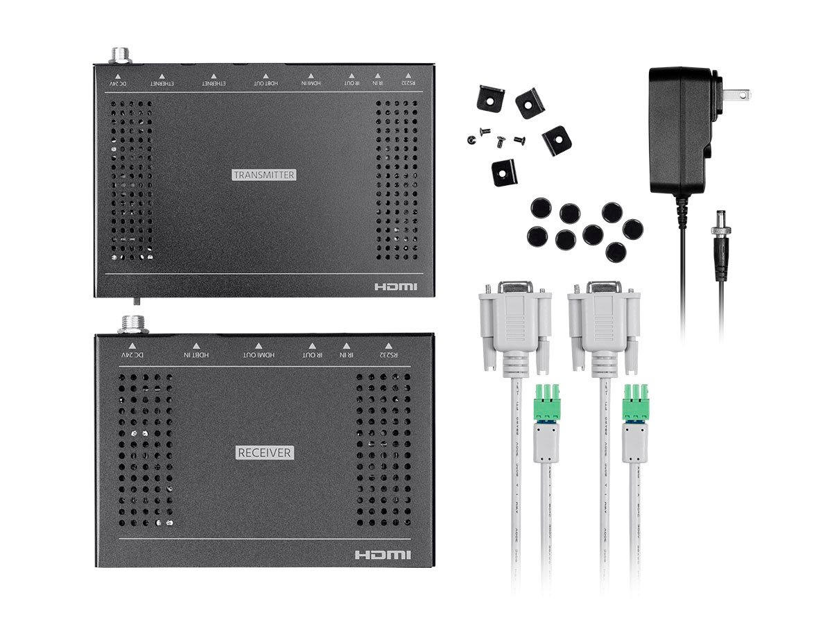Monoprice Blackbird 4K HDBaseT Extender Kit 100m HDR HDMI 2.0 HDCP 2.2  Ethernet 2-Way PoH and Bidirectional IR