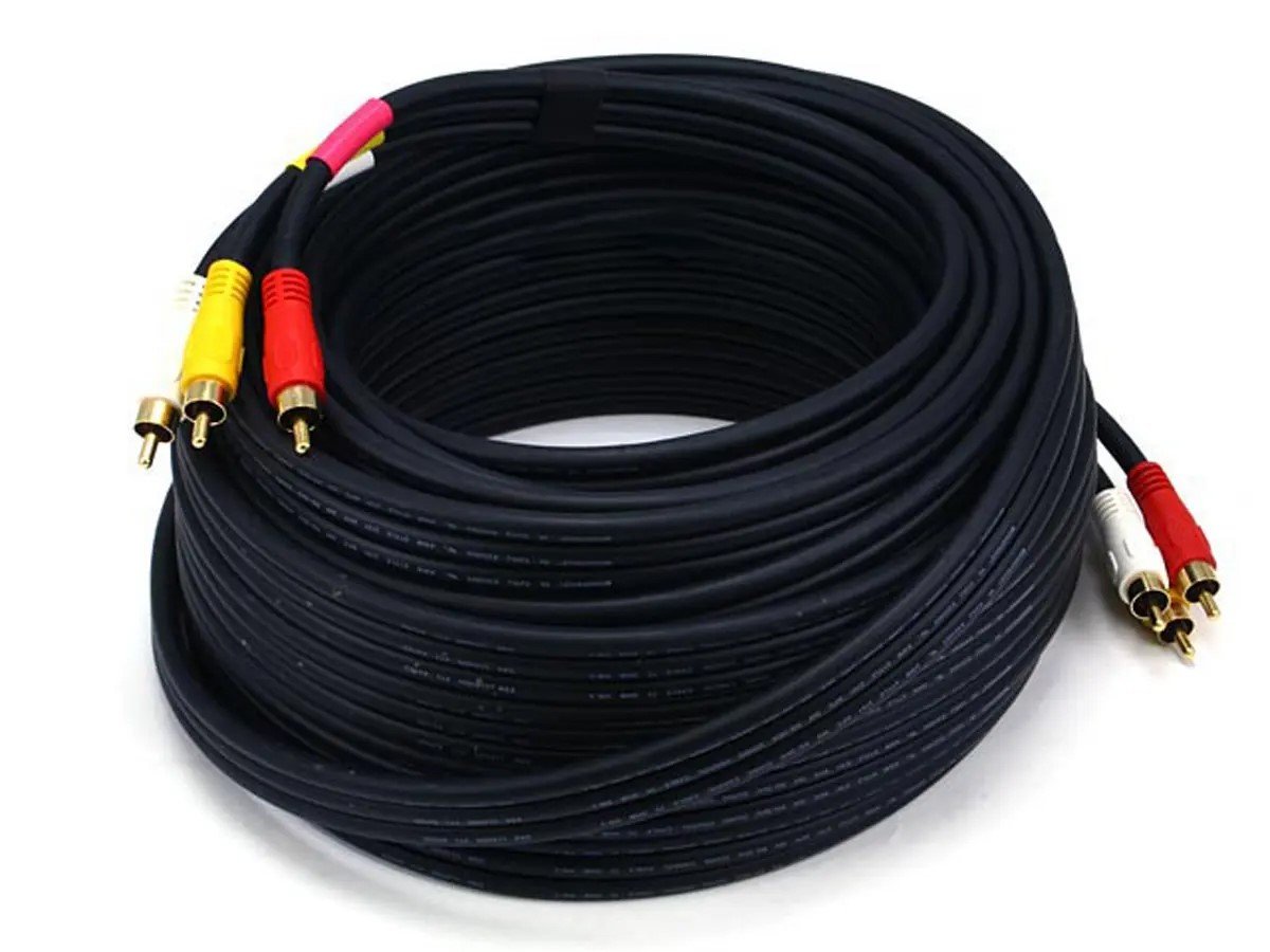 Monoprice RCA Coaxial Composite Video and Stereo Audio Cable, 50ft - main image