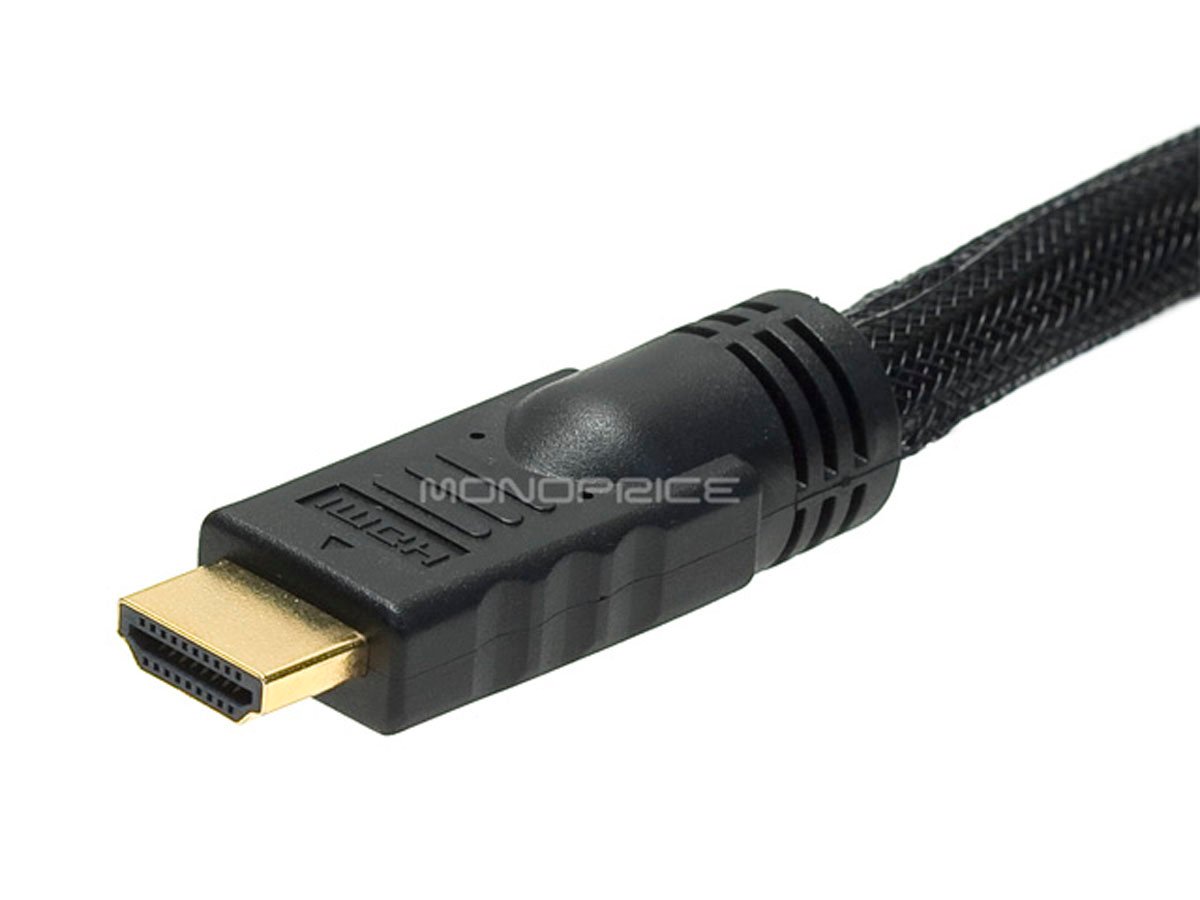 Monoprice High Speed HDMI Cable to DVI Adapter Cable 6ft - with Ferrite  Cores Black