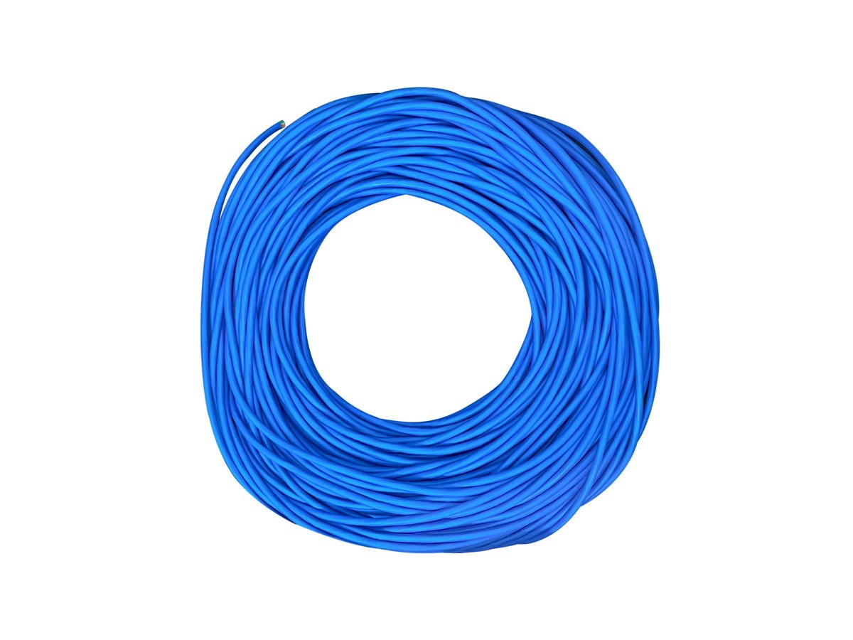 Monoprice Cat6 500ft Blue CMR UL Bulk Cable, Solid (w/spine), UTP, 23AWG,  550MHz, Pure Bare Copper, Pull Box, Bulk Ethernet Cable 