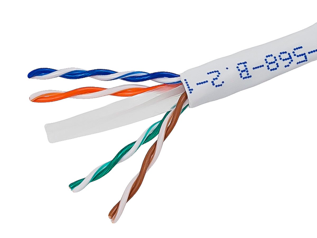 Monoprice Cat6 Ethernet Bulk Cable - Stranded, 550MHz, UTP, CM, Pure Bare Copper Wire, 24AWG, 1000ft, White - main image