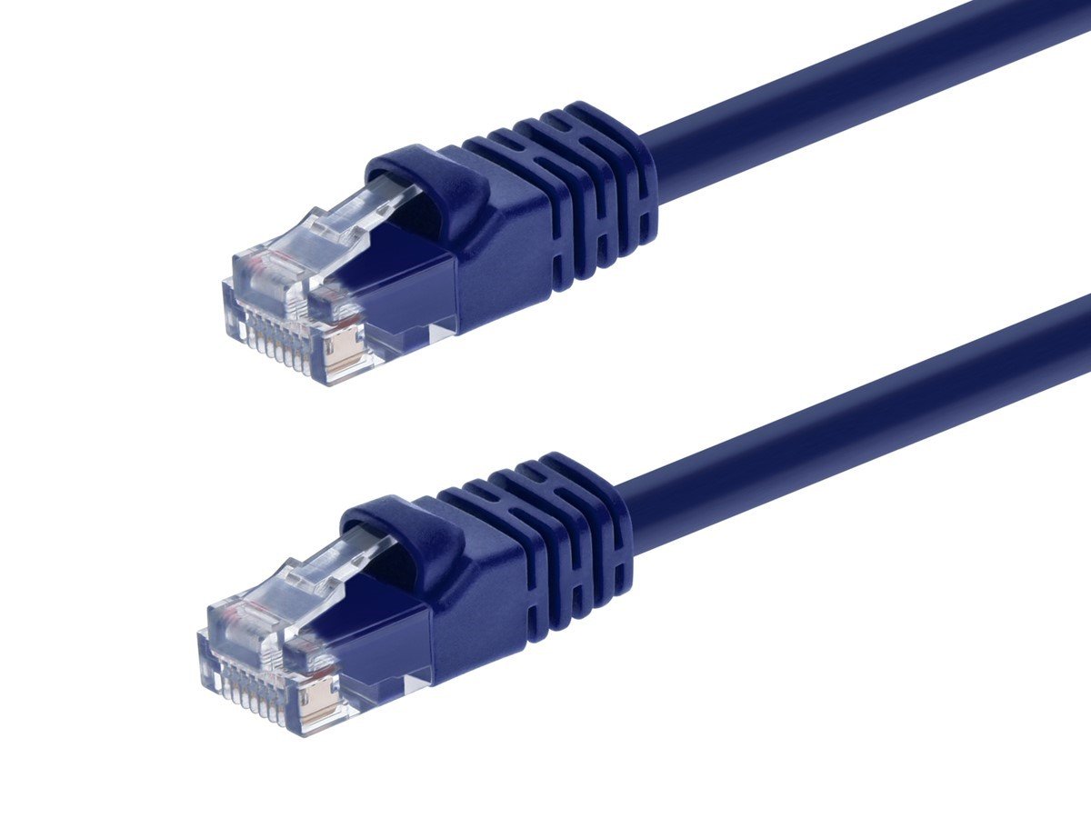 Photos - Ethernet Cable Monoprice Cat6 1ft Purple Patch Cable, UTP, 24AWG, 550MHz, Pure 