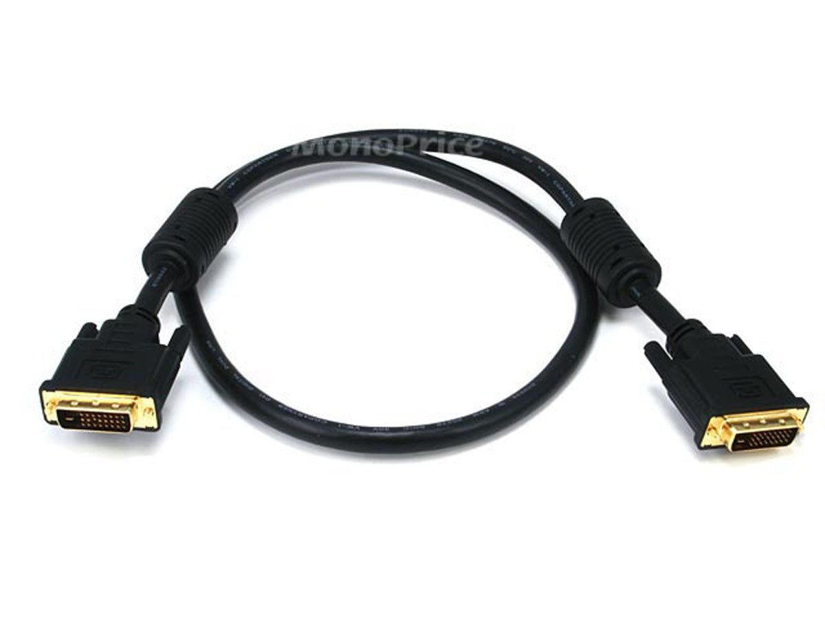 Monoprice 3ft 28AWG CL2 Dual Link DVI-D Cable - Black - main image